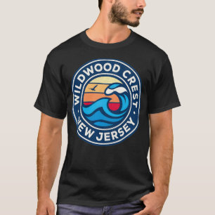 Wildwood Wappen New Jersey NJ Vintag Nautical Wave T-Shirt