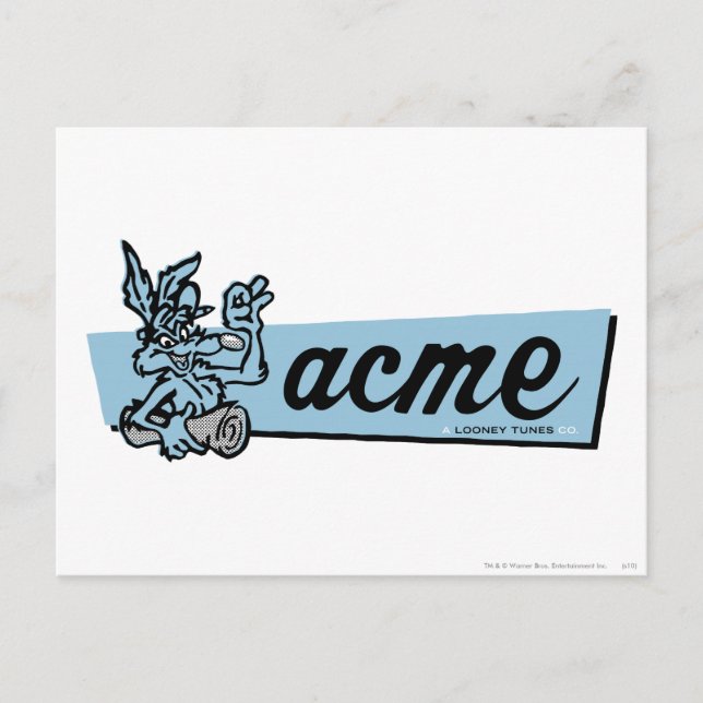 WILE E. COYOTE™ Acme 4 Postkarte (Vorderseite)