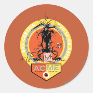 WILE E. COYOTE™ Acme - 68% Gewiss, Sie sind sicher Runder Aufkleber