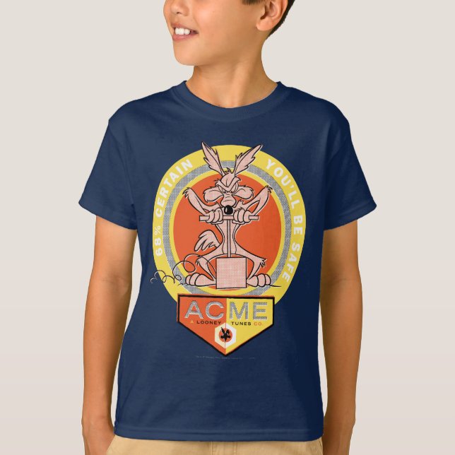 WILE E. COYOTE™ Acme - 68% Gewiss, Sie sind sicher T-Shirt (Vorderseite)