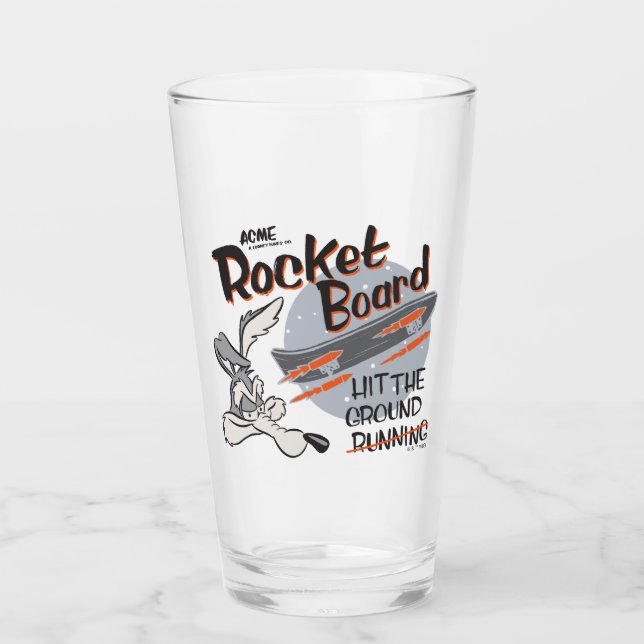 WILE E. COYOTE™ ACME Raketenskateboard Glas (Vorderseite)