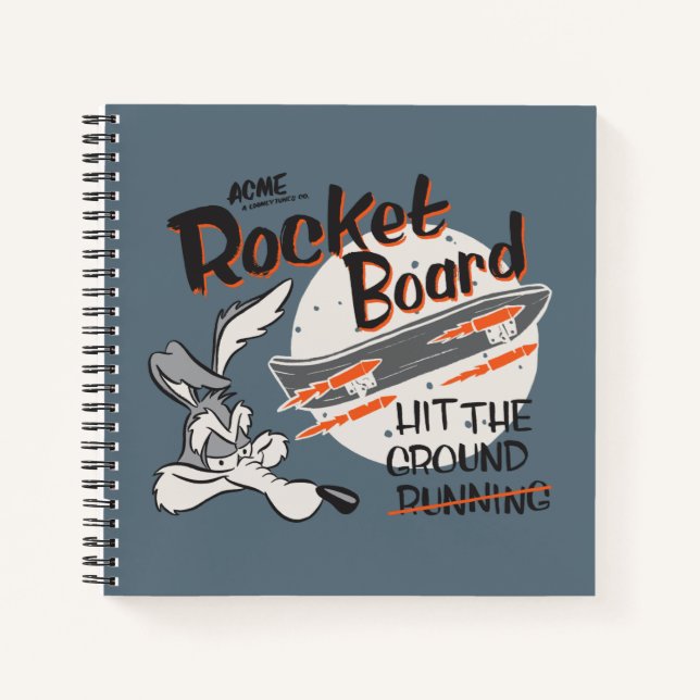 WILE E. COYOTE™ ACME Rocket Board Notizbuch (Vorderseite)