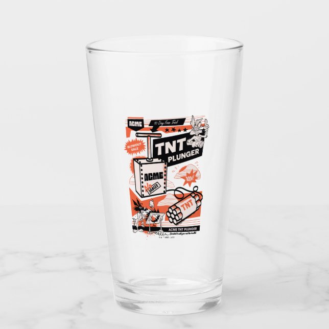 WILE E. COYOTE™ | ACME TNT Dynamite Plunger Glas (Vorderseite)