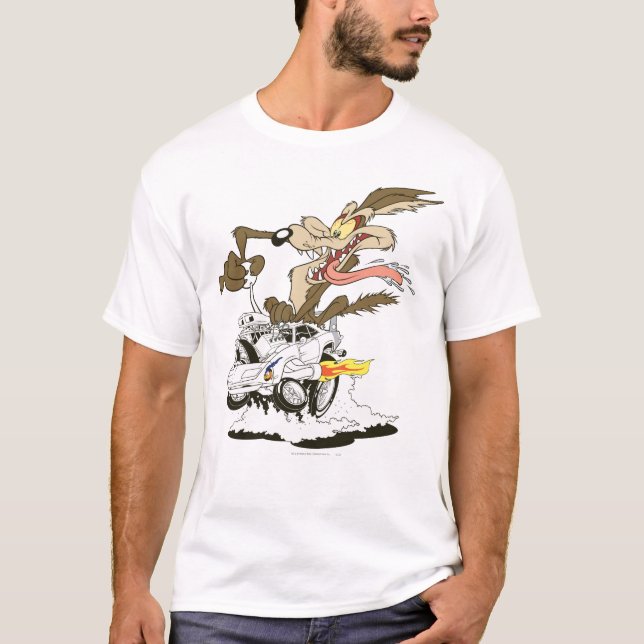 WILE E. COYOTE™ Crazy Driver T-Shirt (Vorderseite)