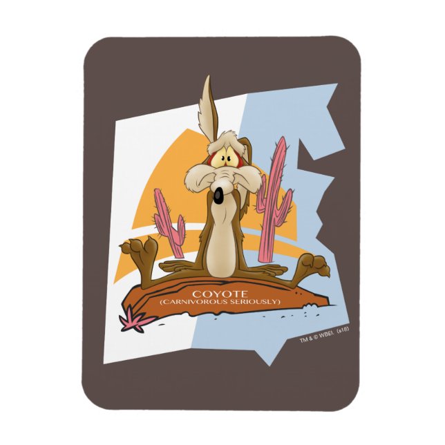Wile E. Coyote (Fleischfresser ernsthaft) Magnet (Vertikal)