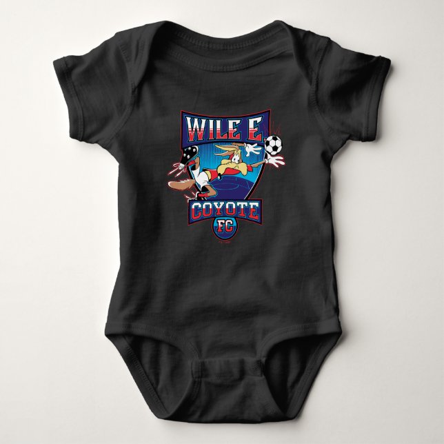 WILE E. COYOTE™ Football Club Badge Baby Strampler (Vorderseite)