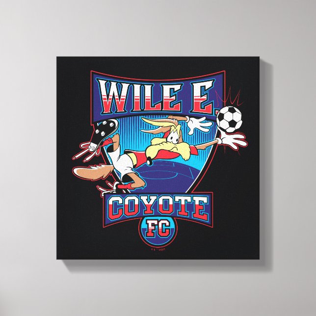 WILE E. COYOTE™ Football Club Badge Leinwanddruck (Vorderseite)