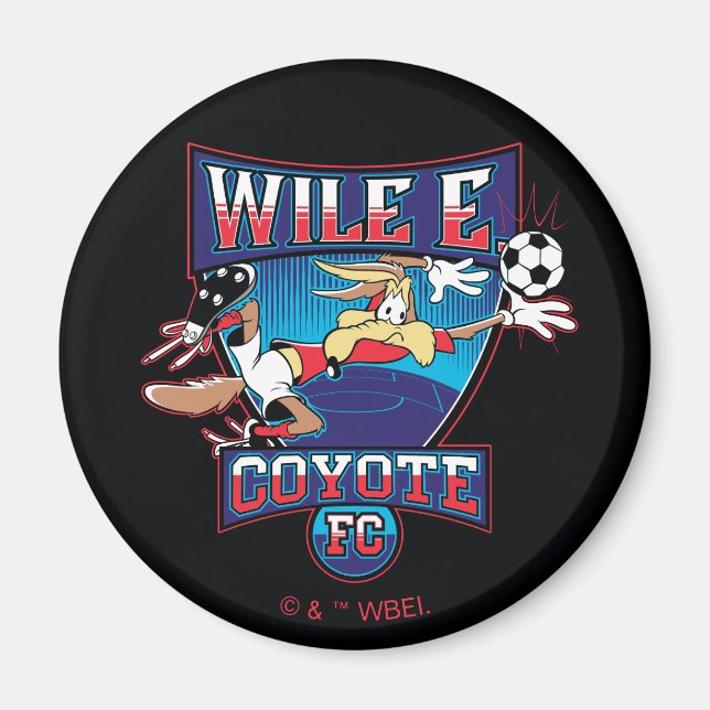 WILE E. COYOTE™ Football Club Badge Magnet (Vorne)
