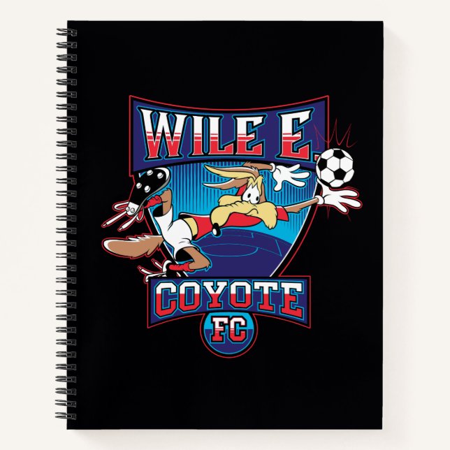 WILE E. COYOTE™ Fußballverein-Abzeichen Notizbuch (Vorderseite)