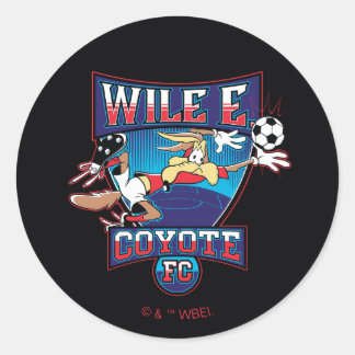 WILE E. COYOTE™ Fußballverein-Abzeichen Runder Aufkleber