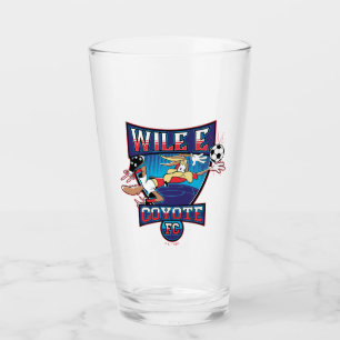 WILE E. COYOTE™ Fußballverein-Emblem Glas