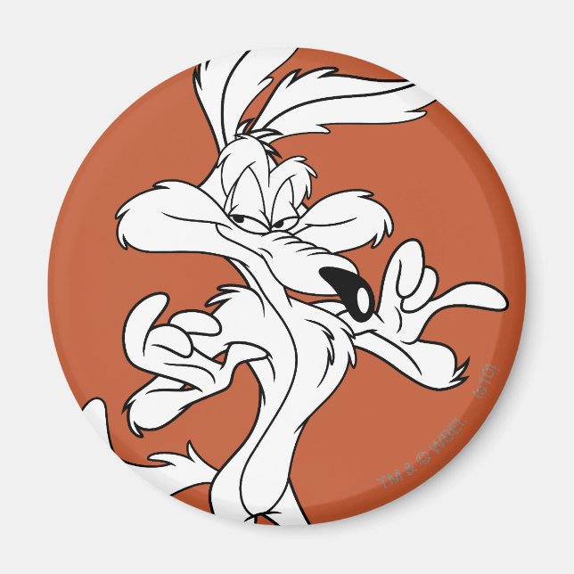 WILE E. COYOTE™ Looking erfreut Magnet (Vorne)