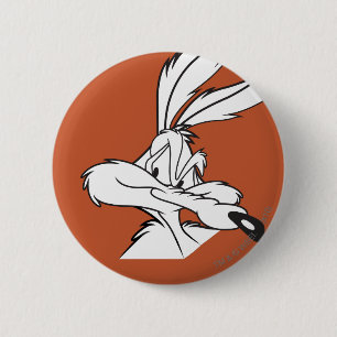 Wile E. Coyote Looking sneaky Button