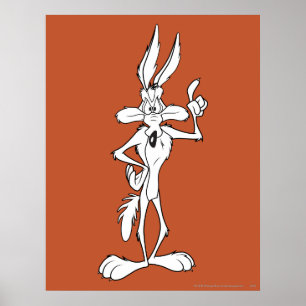 Wile E. Coyote macht einen Punkt Poster
