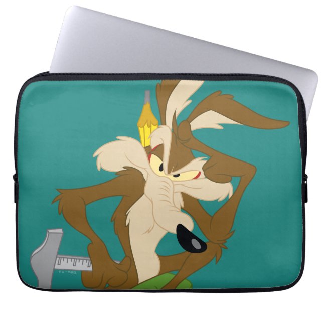 WILE E. COYOTE™ Planung Laptopschutzhülle (Vorderseite)