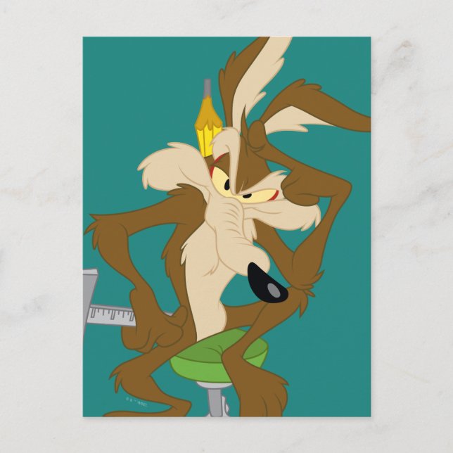 WILE E. COYOTE™ Planung Postkarte (Vorderseite)