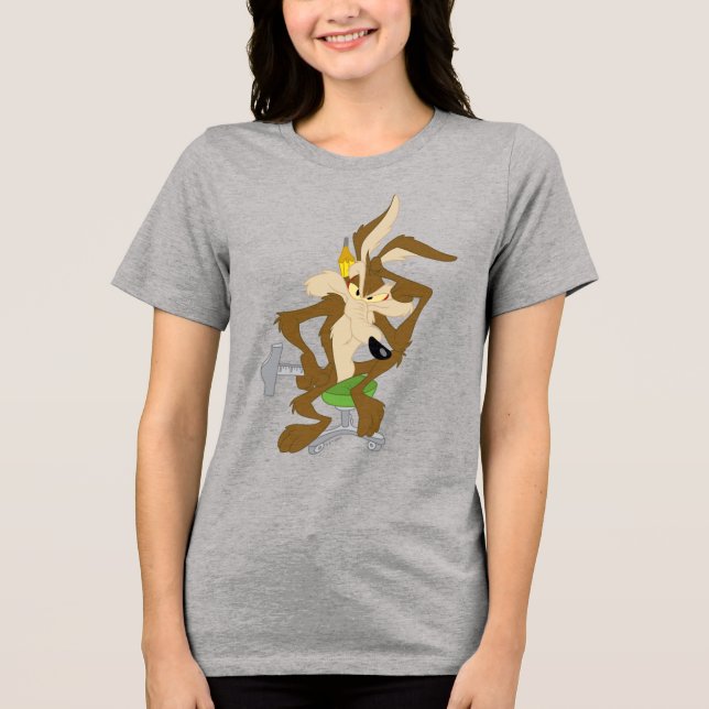 WILE E. COYOTE™ Planung Tri-Blend Shirt (Vorderseite)
