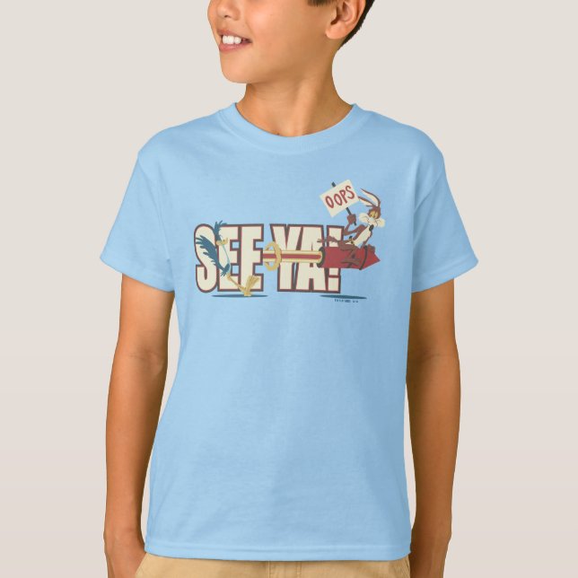 WILE E. COYOTE™ Rocketing Past ROAD RUNNER™ T-Shirt (Vorderseite)