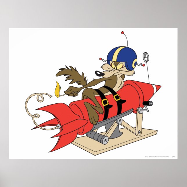 Wile E. Coyote startet Red Rocket Poster (Vorne)
