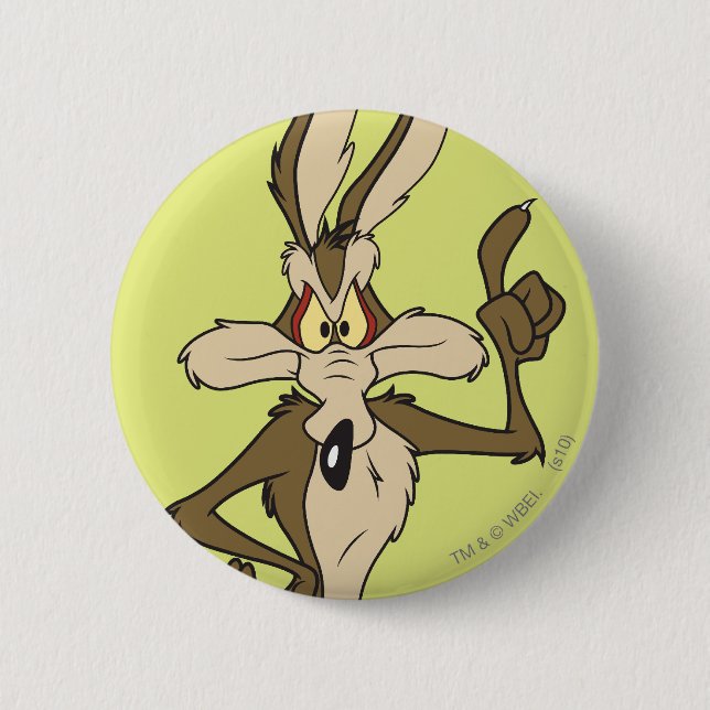 Wile E. Coyote Stehend Tall Button (Vorderseite)
