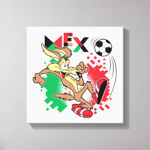 WILE E. COYOTE™ Team Mexico Fußball-Grafik Leinwanddruck