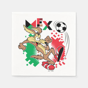WILE E. COYOTE™ Team Mexico Fußball-Grafik Serviette