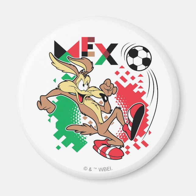WILE E. COYOTE™ Team Mexico Soccer Graphic Magnet (Vorne)