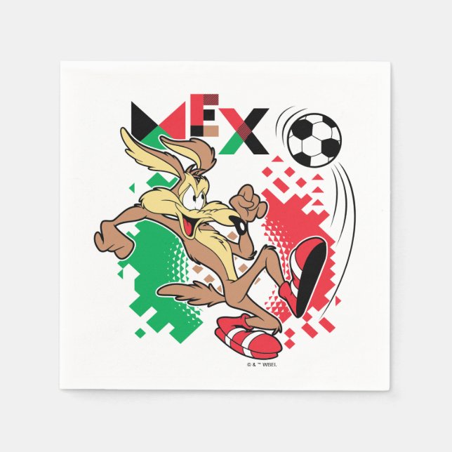 WILE E. COYOTE™ Team Mexico Soccer Graphic Serviette (Vorderseite)