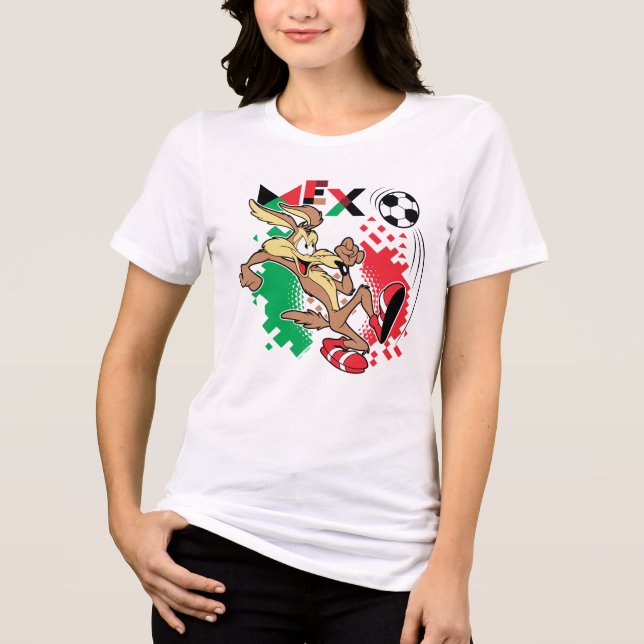 WILE E. COYOTE™ Team Mexico Soccer Graphic Tri-Blend Shirt (Vorderseite)