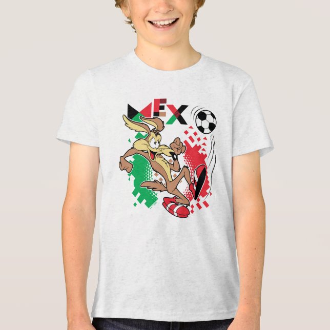 WILE E. COYOTE™ Team Mexico Soccer Graphic Tri-Blend Shirt (Vorderseite)