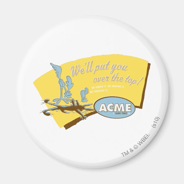 WILE E. COYOTE™ und ROAD RUNNER™ Acme Magnet (Vorne)