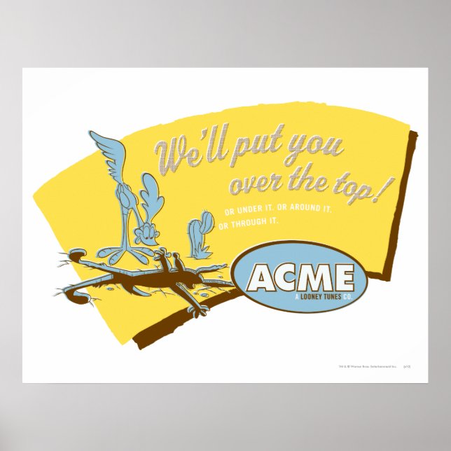 Wile E Coyote und ROAD RUNNER™ Acme Poster (Vorne)