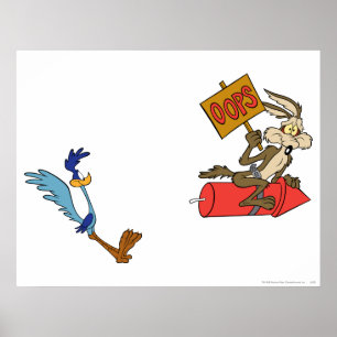 WILE E. COYOTE™ und WEGNERATOR™ ACME Rakete Poster