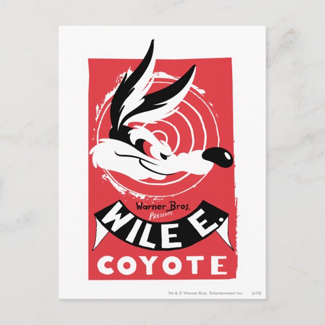 WILE E. COYOTE™ Warner Bros. Geschenkposter Postkarte (Vorderseite)