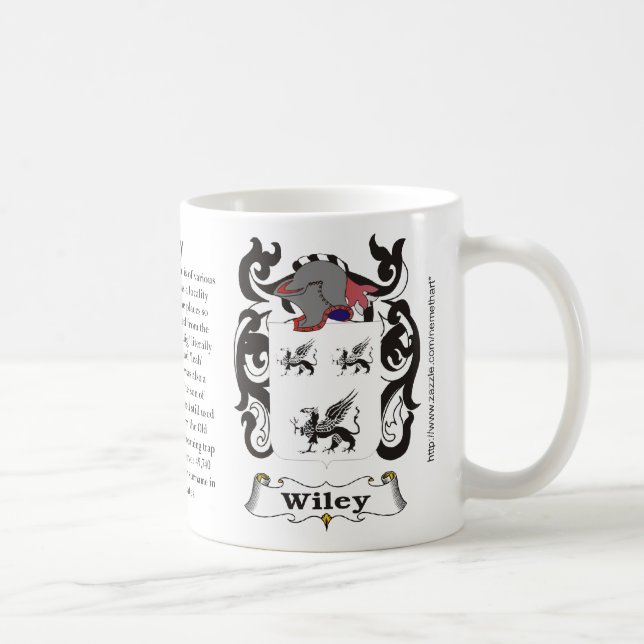 Wiley, der Ursprung und Bedeutung auf einer Tasse (Rechts)