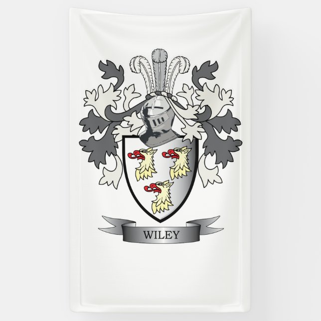 Wiley-Familienwappen-Wappen Banner (Vertikal)