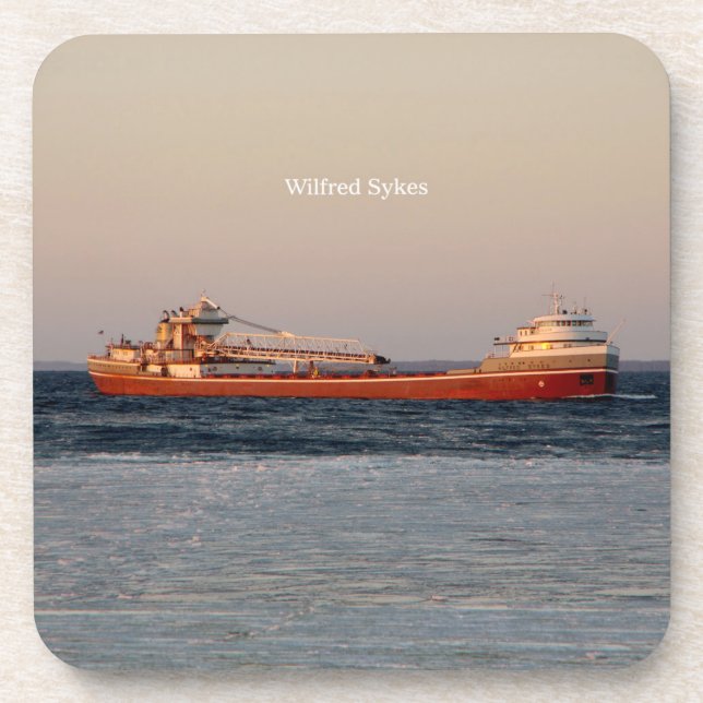 Wilfred Sykes Set von 6 Untersetzer aus hartem Kun (Vorderseite)