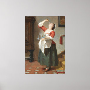 Wilhelm Amber - The Maid (1862) Leinwanddruck