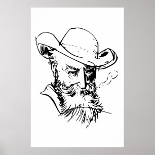 Wilhelm Busch Self Portrait Poster