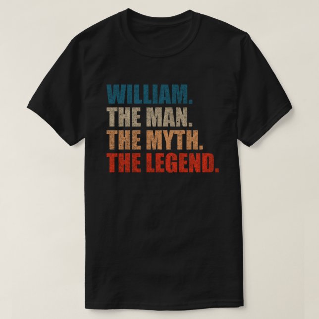 Wilhelm der Mensch Der Mythos der Legende T-Shirt (Design vorne)