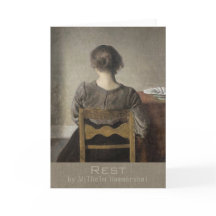 Wilhelm Hammershøi Erholung CC0693 Grußkarte