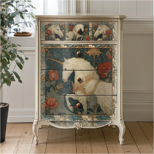 Wilhelm Morris Art Unicorn Seidenpapier