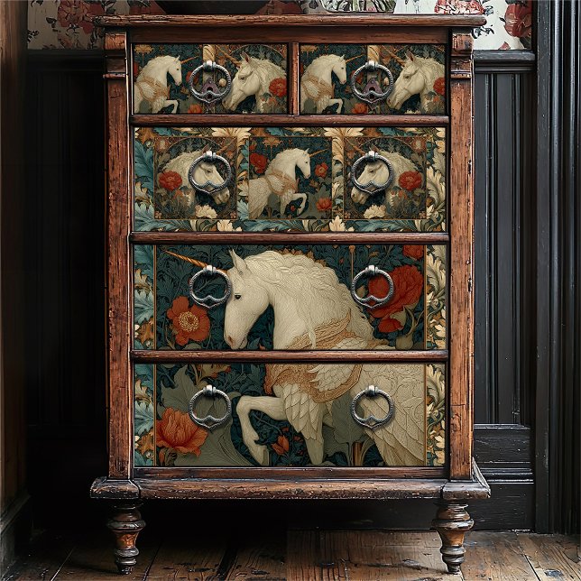 Wilhelm Morris Art Unicorn Seidenpapier (Von Creator hochgeladen)