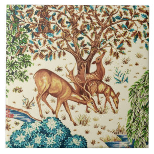 Wilhelm Morris Dez von Bach-Tapestry Beige Fliese