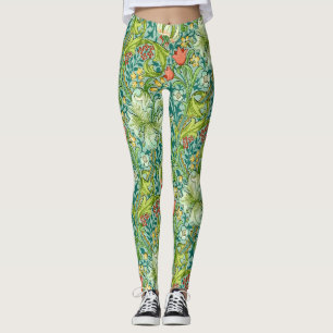 Wilhelm Morris Vintages Blumendesign Leggings