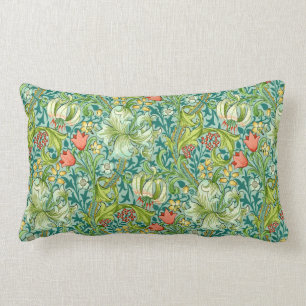 Wilhelm Morris Vintages Blumendesign Lendenkissen