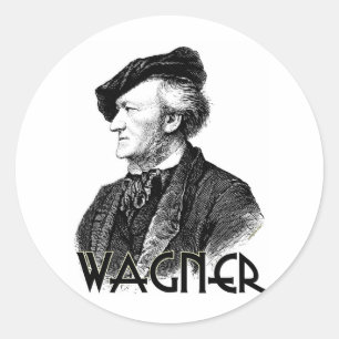 Wilhelm Richard Wagner Runder Aufkleber