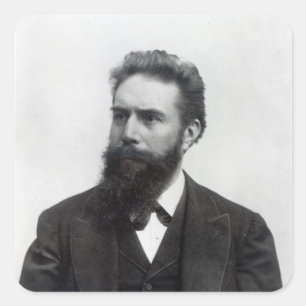 Wilhelm Rontgen Quadratischer Aufkleber
