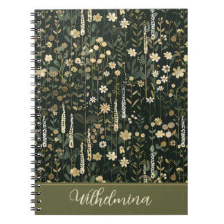 Wilhelmina Dark Daisy Floral Notizblock