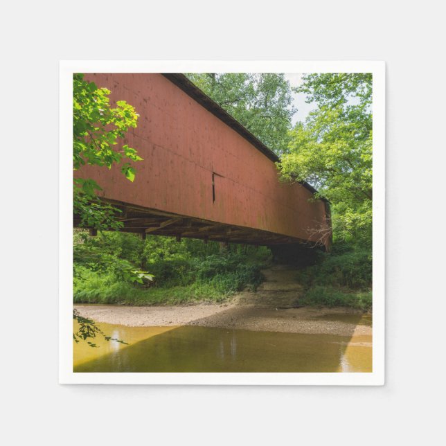 Wilkens Mill Covered Bridge Serviette (Vorderseite)